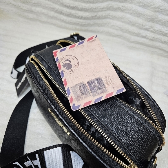NWT Karl Lagerfeld Maybelle Crossbody Women Black Camera Bag - Picture 7 of 8